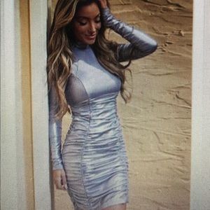 Guess metallic Purple Rushing Dress